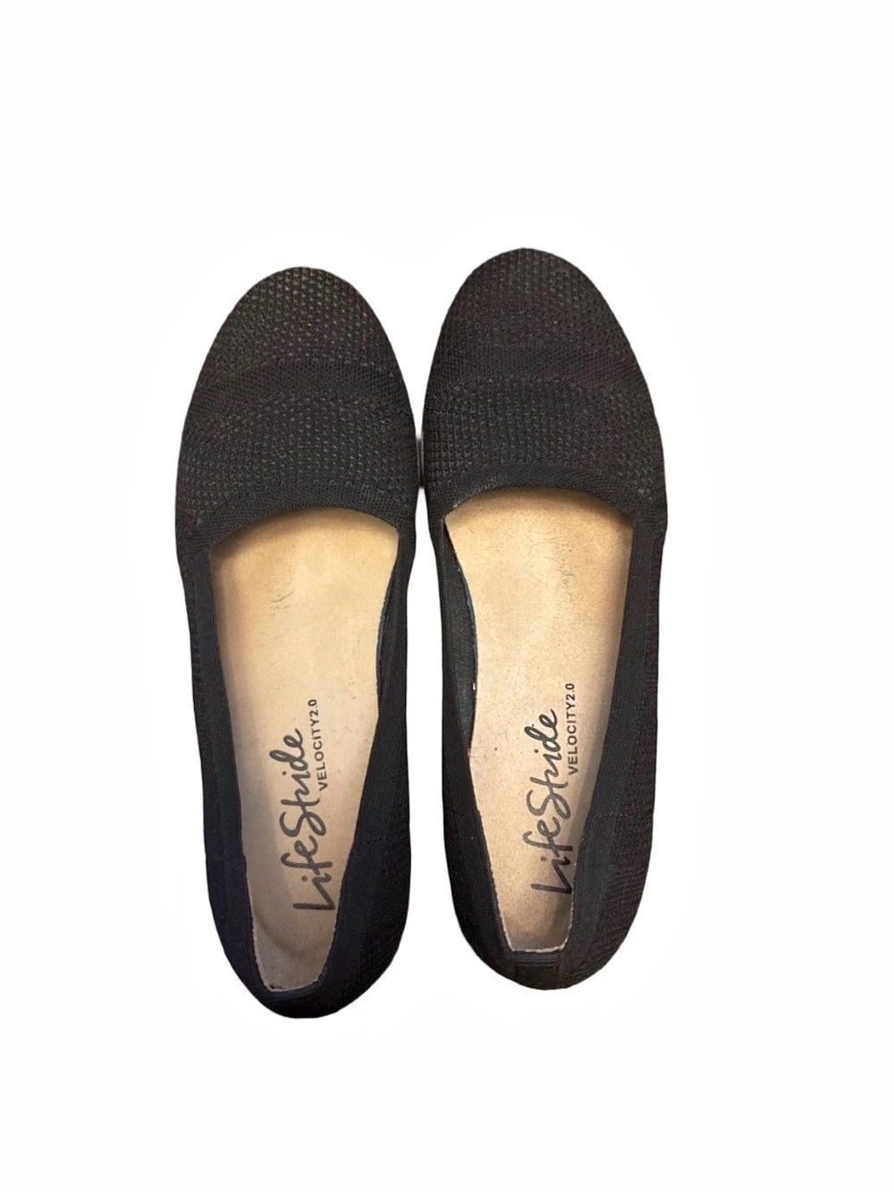 LifeStride Immy Wedge Slip-On Flat Black US 8.5 W